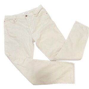Isabel Marant Etoile Courduroy Pants Cream Vintage Slim Straight Sz 36 6